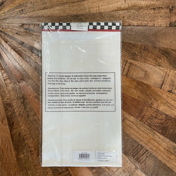 MACKENZIE-CHILDS Tulip Tea Kettle Dish Towel - Picture 2 of 2